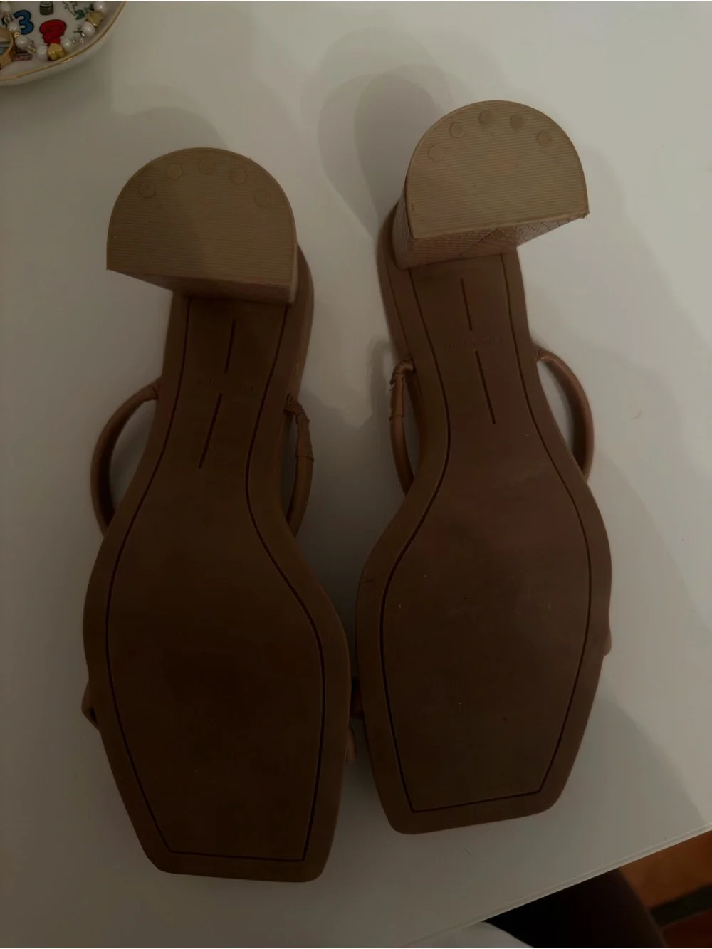 Dolce Vita Tan Circular Strap Block Heel Sandals